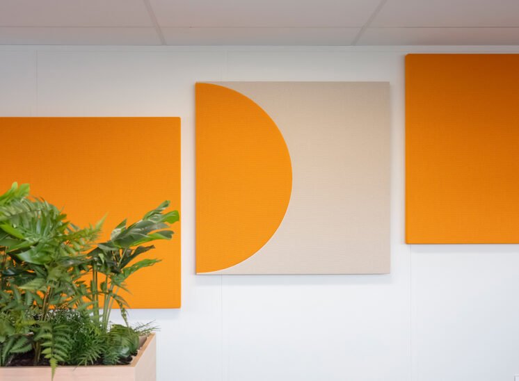 reportage d'architecture déco mural et limitation sonore Aesio à Arras